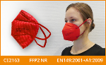 FFP2 Maske, rot
