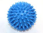 Igelball-Massageball "Made in Germany", blau, 78/63/55mm (Massage-Igel, Noppenball, Stachelball, Fußmassage, Faszien)