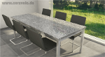 Granittisch Tischplatte Granit ab 202 € Format 220x100x2 cm