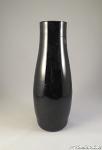 Crashglas Vase schwarz II
