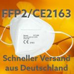 10 Schutzmasken FFP2, Atemschutzmaske, 5-Lagig CE2163 