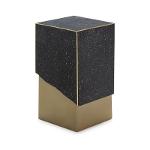Beistelltisch 35x34x62 Metall Golden/terrazzo Schwarz - Tabellen