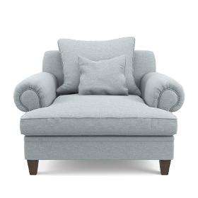 Großer Sessel Mirla, Premium Loungesessel mit Kissen, hoher Sitzkomfort