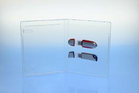 BluRay Box - für 2 USB-Stick's - transparent -