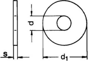 Scheiben für Holzkonstruktionen, Form R (Rundloch)