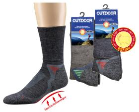 Funktions Trekking-Socken mit Merinowolle