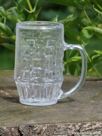Crashglas Bierkrug 0,5L Glasklar