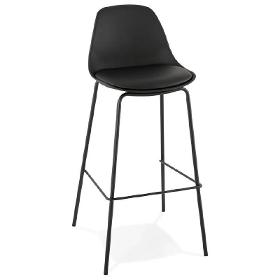 Industrielle Bar Barhocker Stuhl Oceane (schwarz) - Designer Barhocker