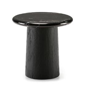 Hilfstisch 50x50x50 Holz/marmor Schwarz - Niedrige Tische