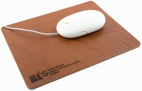 Echt Leder Mousepad eigener Wunschgravur Firmenlogo