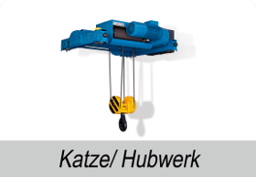 Hubwerkskatze für Einträgerkrane oder Zweiträgerkrane