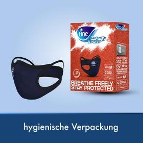 Fine Guard Sport, anti-virale Maske mit Livinguard™ Technologie, Infektionsschutz, eliminiert zu >99% Corona-Virus, 2 St
