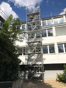 Treppenturm / Bauaufzug
