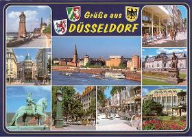 Ansichtspostkarte "Grüsse aus Düsseldorf"