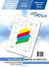 Etiketten auf DIN-A4-Bögen für Tinten- und Laserdrucker