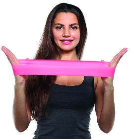 Fitnessloop, 3 Standardfarben (pfirsich) - vegan & klimaneutral (Ringförmiges Fitnessband, Schlaufenband, Superband)