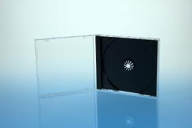 CD Jewelcase für 1 Disc - montiert mit schwarzem Tray