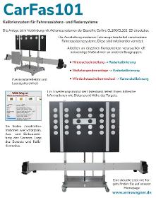 Fas-Kalibriersystem für Pkw und Transporter cADas 101 Fas Tafel