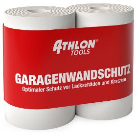 ATHLON TOOLS 2x Wandschutz selbstklebend, Schaumstoff / Rammschutz / Garagenwandschutz / Weiß