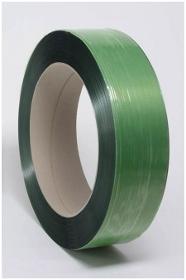 Verpackungsband  Umreifungsbander, PET  grün geprägt 15,5 mm x 0,70 mm 1750 lfm 4350 daN Kern 406/145