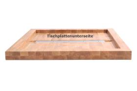 Massivholz-Tischplatten Buche, eckig, Rand 36 mm