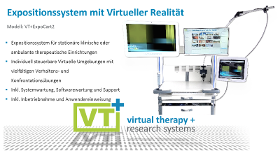 VT+ExpoCart2 Expositionssystem mit virtueller Realität | Klinisch einsetzbares VR-Therapie Komplettsystem mit Optionen