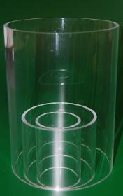 crylglas GS Rohr farblos, 2030 Länge ab AD 120 mm bis AD 220 mm