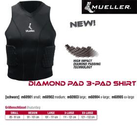 MUELLER Diamond Pad 3-Pad Shirt