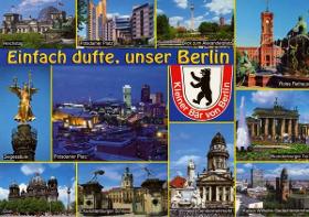 Ansichtspostkarte "Berlin - einfach dufte!", 25 Stück