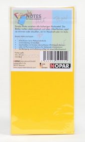 Notes10x20cm,yellow/gelb
