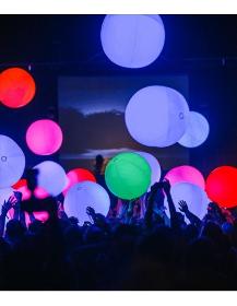 Riesen-LED-Leuchtballon Mehrfarbig PVC