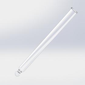 Glaspipette für Tropfer – gerade Spitze, 91 mm Länge 