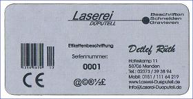 Laser-Etiketten