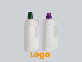 Griff-Flasche 1000 ml Typ PULITO - Polyethylen (PE-HD)
