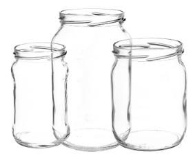 Hochwertige Gläser mit unterschiedlichem Fassungsvermögen