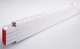 STABILA Zollstock "Serie 700", 2 m, weiß mit Seitenflächendruck 1-farbig & Nebenkosten bedrucken lassen