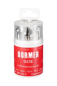 Dormer G236 Kegelsenker Set 6,3-20,5mm 6 teilig 90° DIN335C G106