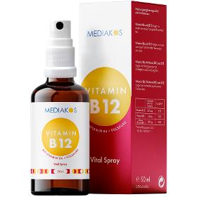 Vitamin B12 + B6 + Folsäure Mediakos Vital Spray