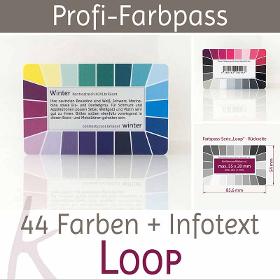 Karten-Farbpass Loop - Farbtyp Winter