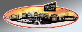 Aufkleber Skyline Duisburg