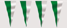 Wimpelkette grün-weiß (geteilt)