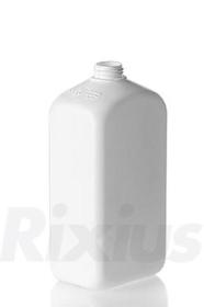 Vierkantflasche aus HDPE weiß