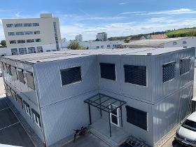 Heinkel Modulbau, Blaubeuren, erweitert Bürogebäude für Wolf Mainburg