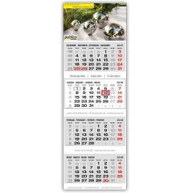 Mehrblockkalender 4-Monatskalender PLUS S Format 330 x 975 mm