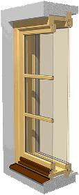 Holz-Kastenfenster - innen aufgehend