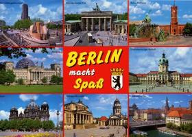 Ansichtspostkarte "Berlin macht Spass", 25 Stück