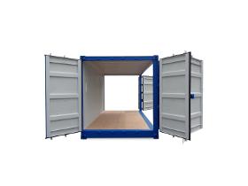 20' Double Door + Side Door Container - Öffnung beiden kurzen & einer langen Seite
