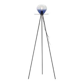 Stehlampe 60x60x160 Metall Schwarz/kristall Blau - Stehlampen