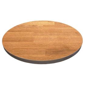 Massivholz-Tischplatten Eiche 40 mm, rund
