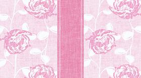 Tischläufer, "Cottone Plus" 24 m x 40 cm "Cloè rosa"